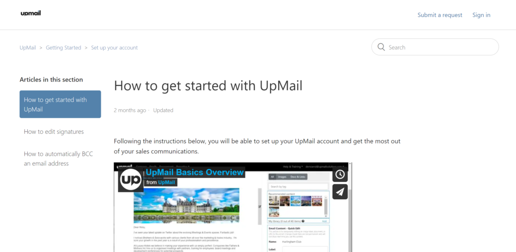 Up Express Email UpMail Training & Support Resources