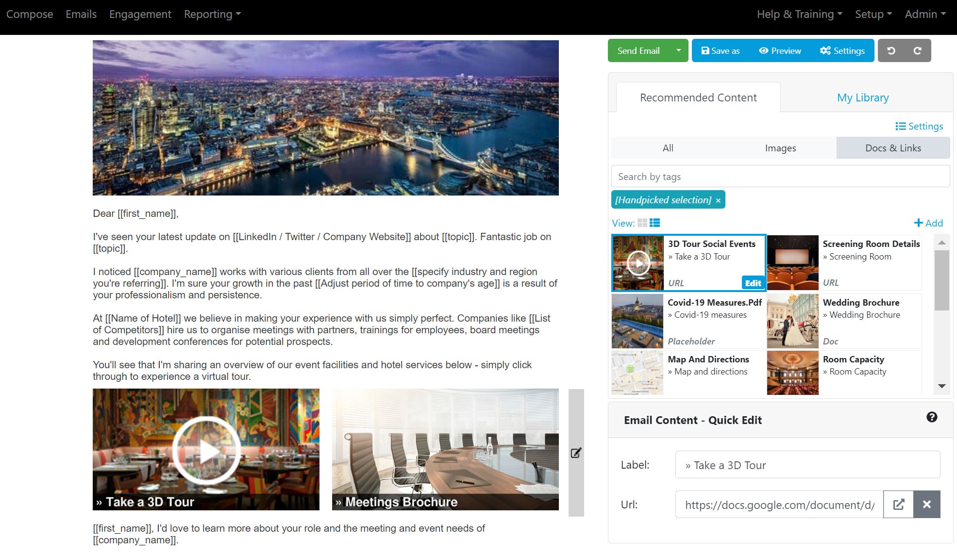 Content recommendation engine