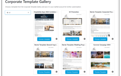 UpMail’s Corporate Template Gallery: The Key to Brand Consistency for Your Hotel Group